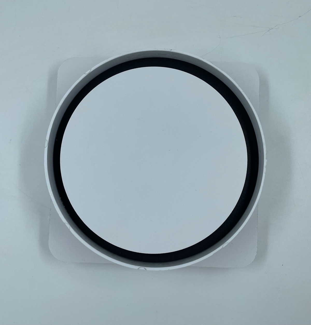 Решетка скрытого монтажа для натяжного потолка FoZa d125мм с вентилятором на шарикоподшипнике с выходом на трубу d100мм