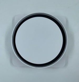 Решетка скрытого монтажа для натяжного потолка FoZa d150мм с вентилятором на шарикоподшипнике d100мм c выходом на трубу 100/125мм